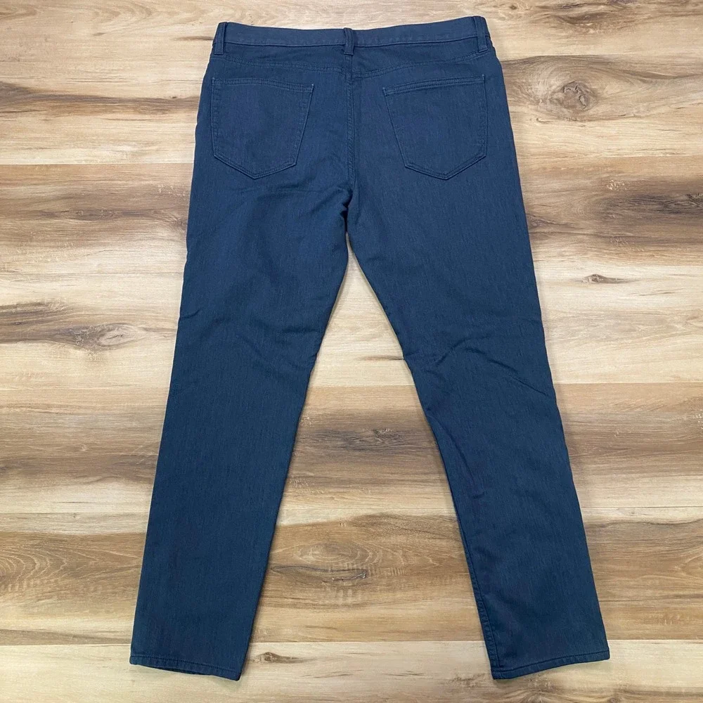 Banana Republic Traveler Pants 35x30 Skinny Fit Chino Cotton Blend Blue 5-Pocket